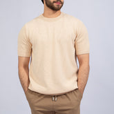 Knitted Crewneck Light Tan