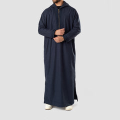 Wool Thawb Navy Blue