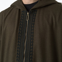 ثوب صوف. كاكي غامق