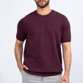 Knitted Crewneck Burgandy