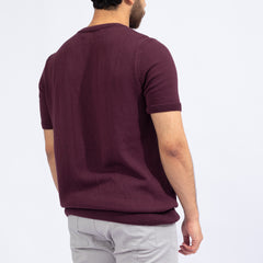 Knitted Crewneck Burgandy
