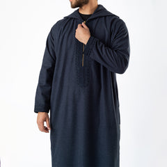 Wool Thawb Navy Blue