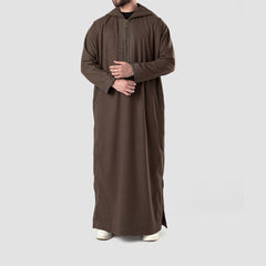 Wool Thawb Brown