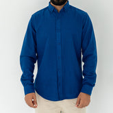 Plain Wool Shirt VCola Blue