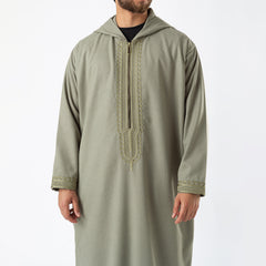 ثوب صوف. زيتوني فاتح