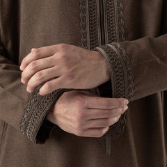 Wool Thawb Brown