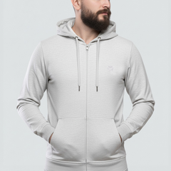 Light Full-Zip Hoodie Heather Gray