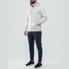 Light Full-Zip Hoodie Heather Gray