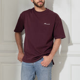 Stabraq Split Tee Burgundy
