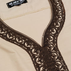 Moroccan Thobe Beige Tan