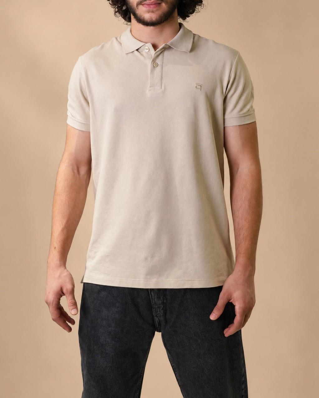 Polo T-Shirt Beige