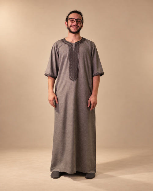 Moroccan Summer Thawb Sage Gray