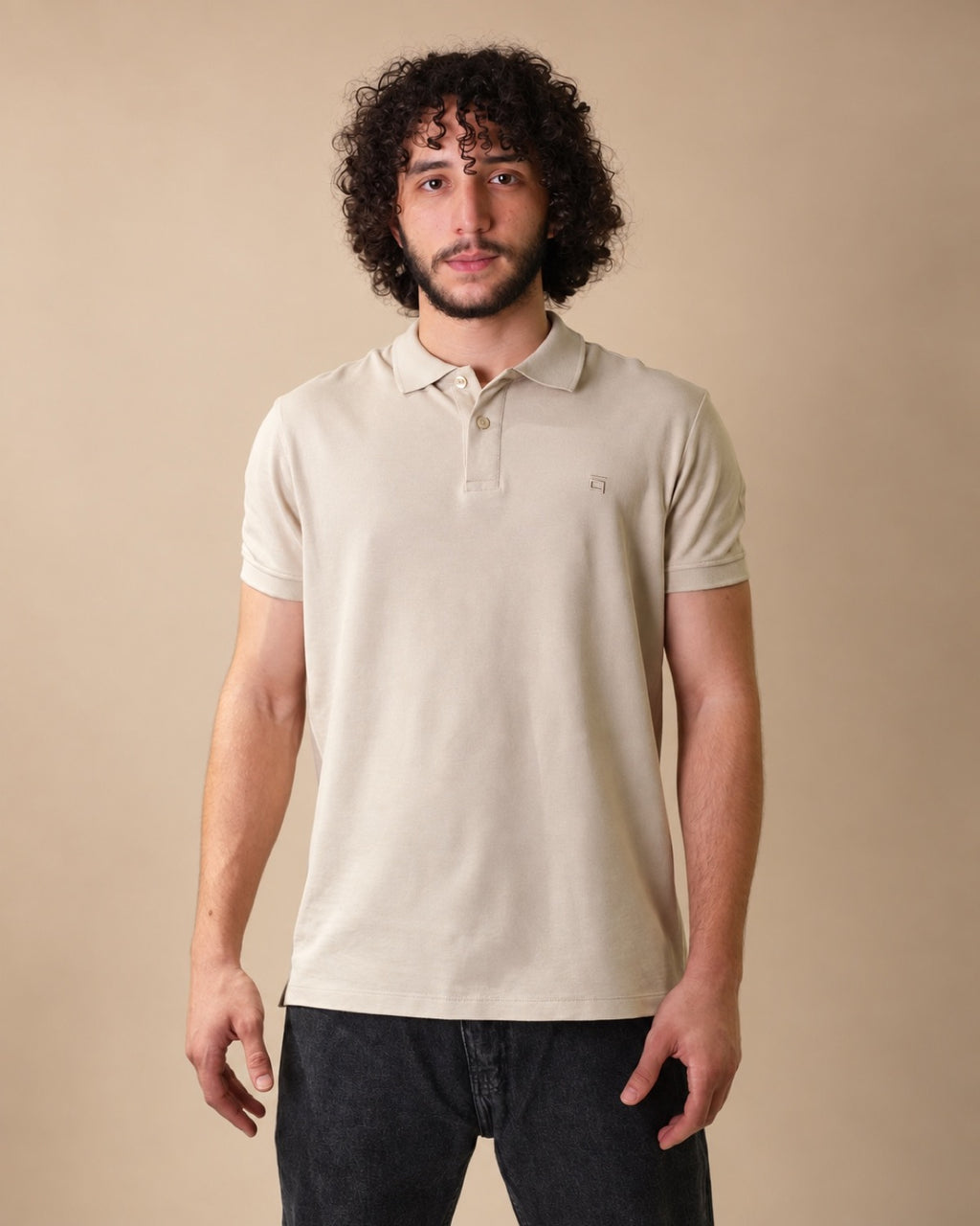 Polo T-Shirt Beige