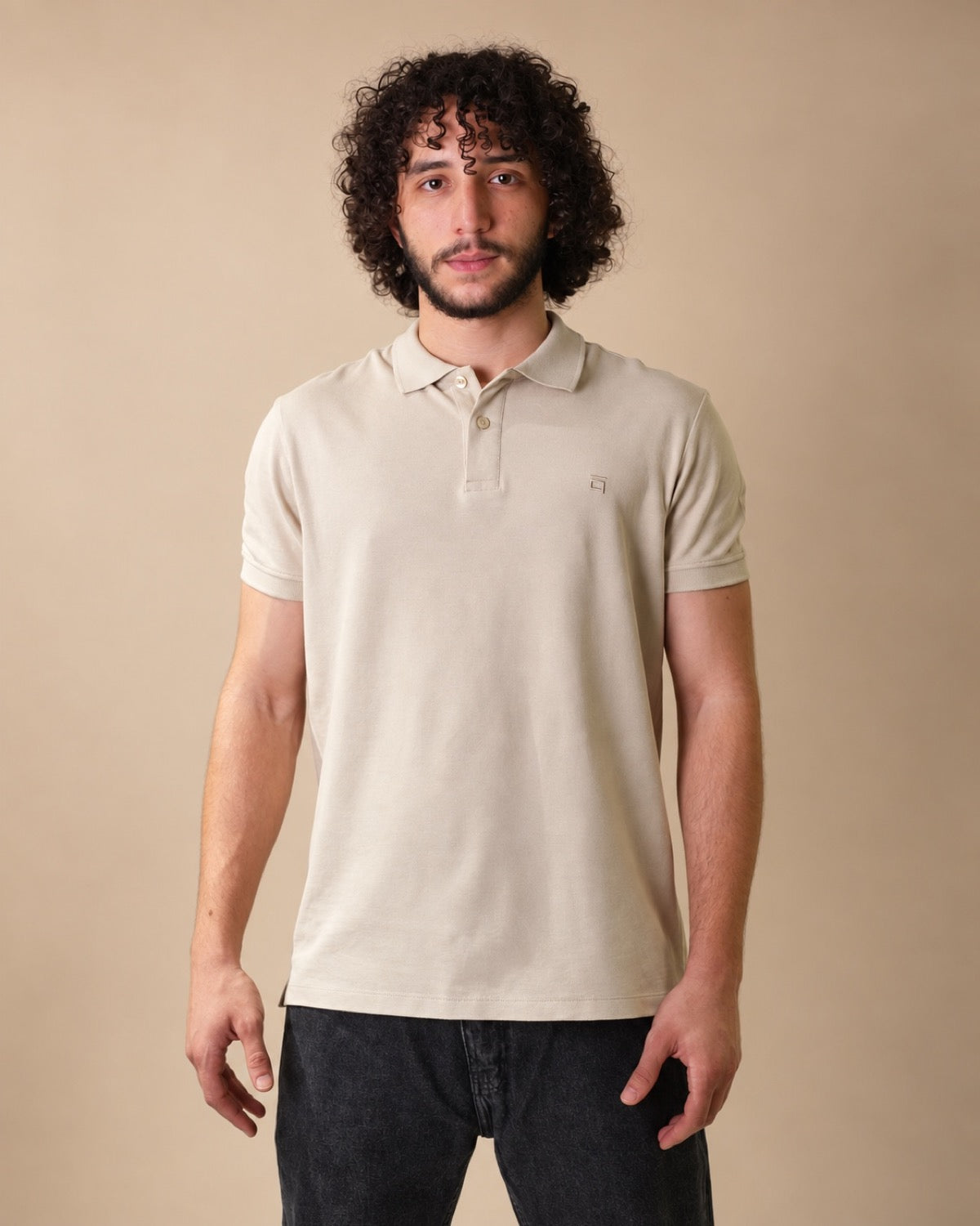 Polo T-Shirt Beige