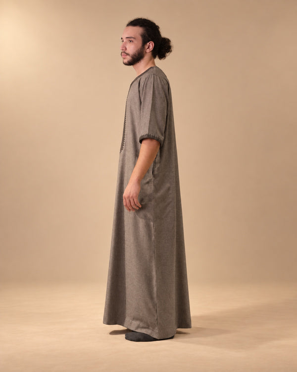 Moroccan Summer Thawb Sage Gray