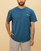 Curved Slub Tee Indigo