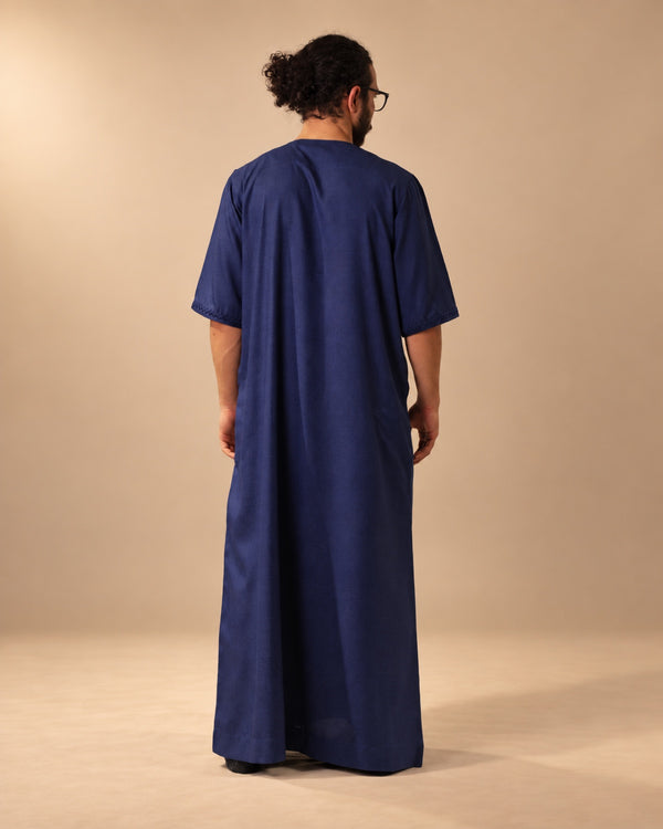 Moroccan Summer Thawb Rich Blue