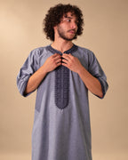 Moroccan Summer Thawb Dusty Sky