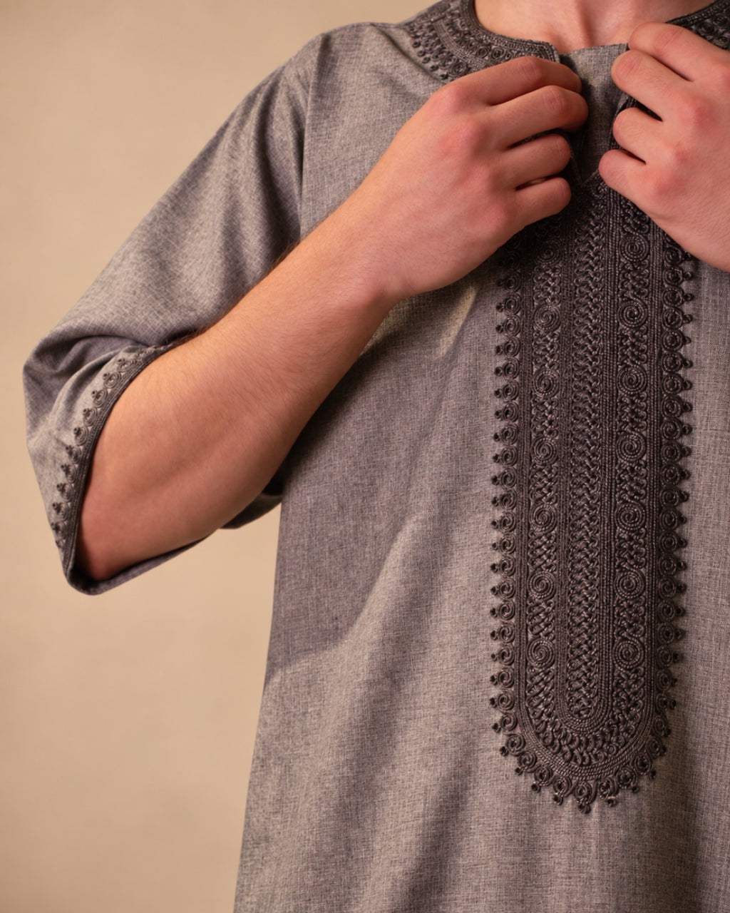 Moroccan Summer Thawb Sage Gray