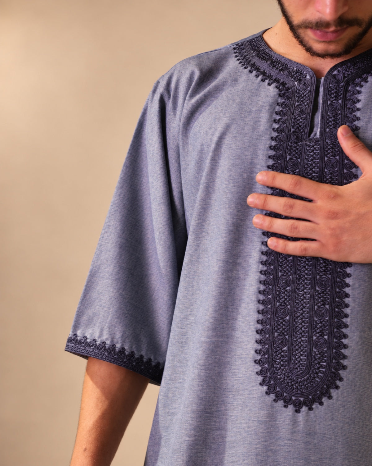 Moroccan Summer Thawb Dusty Sky