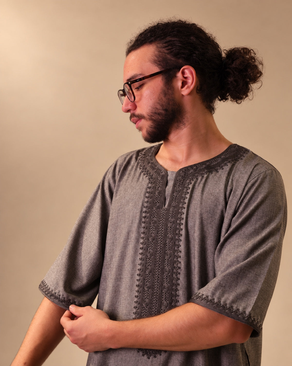 Moroccan Summer Thawb Sage Gray