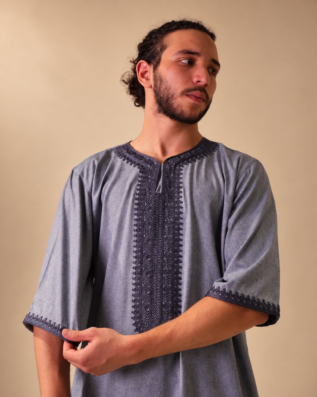 Moroccan Summer Thawb Dusty Sky