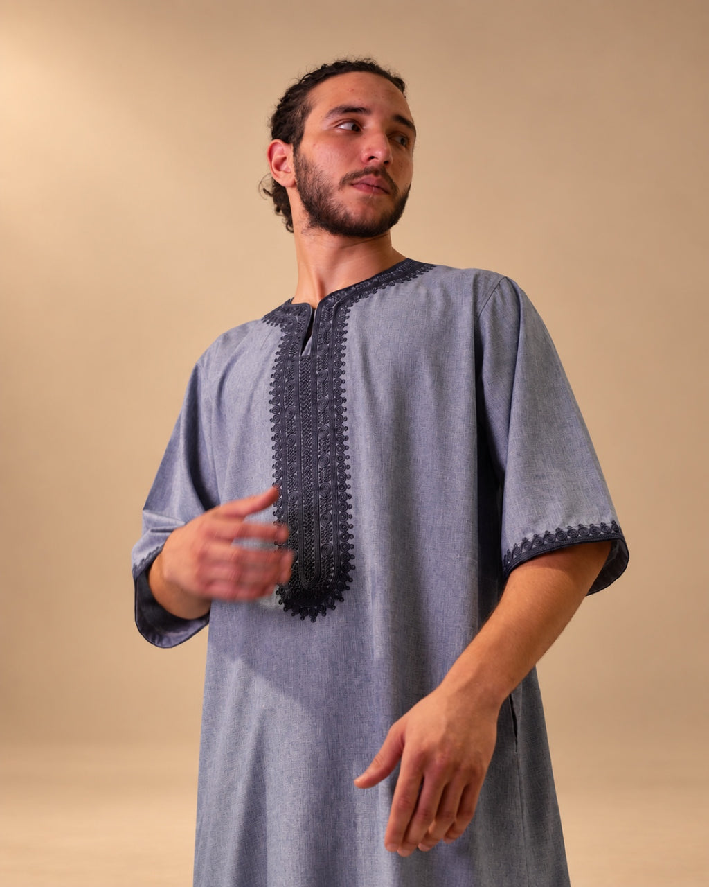 Moroccan Summer Thawb Dusty Sky