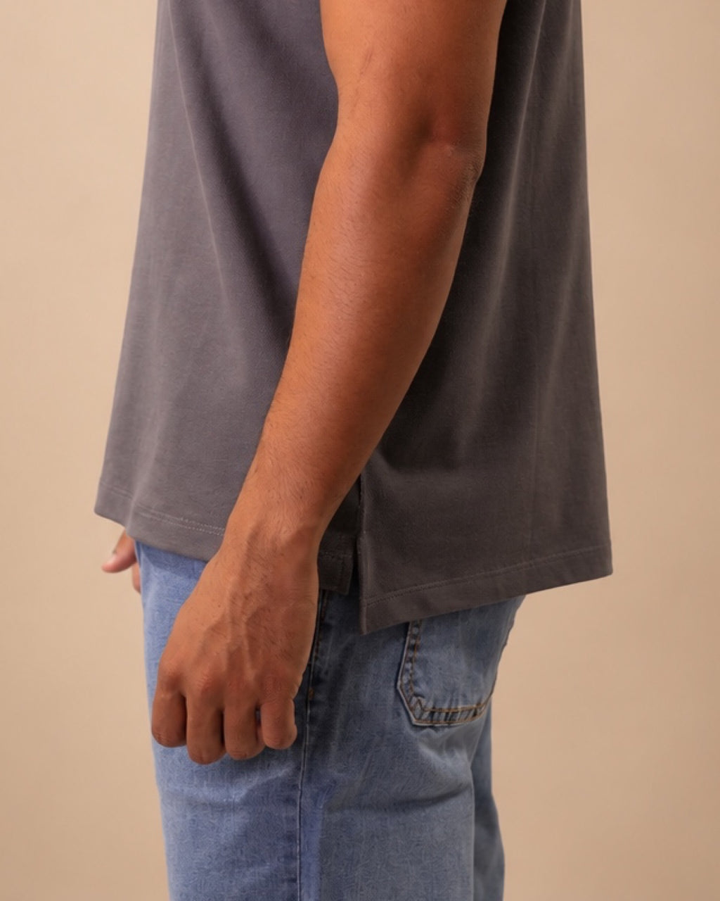 Polo T-Shirt Iron Gray