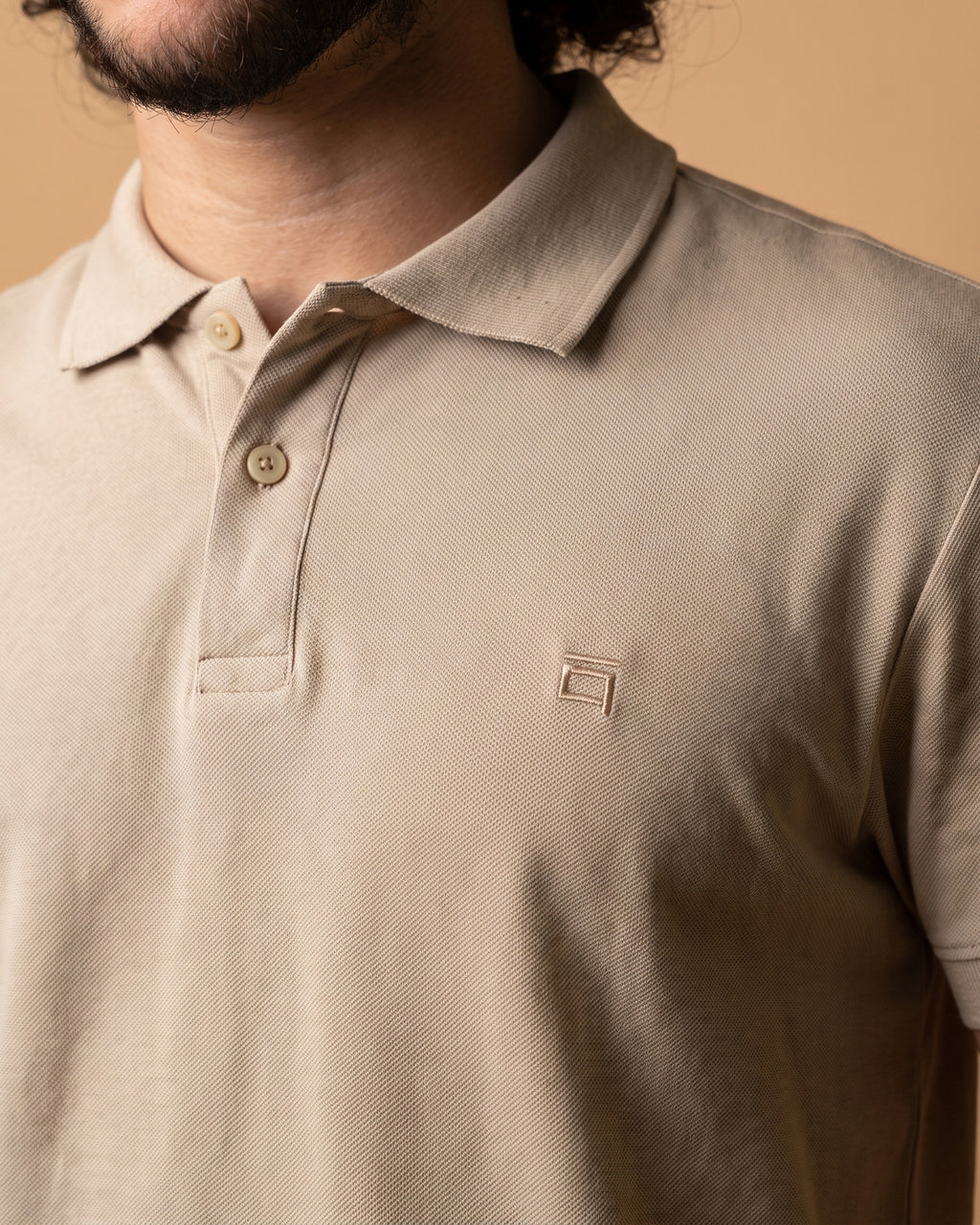 Polo T-Shirt Beige