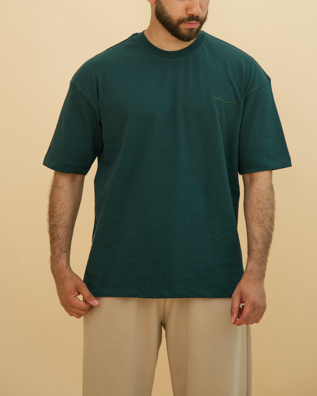 Crew-Neck SajdaFlap™️ Tee Green Main image