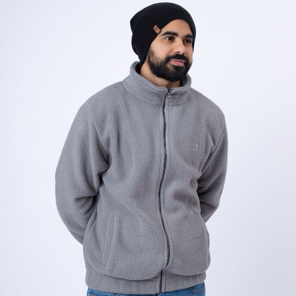 تيدي جاكيت. رمادي