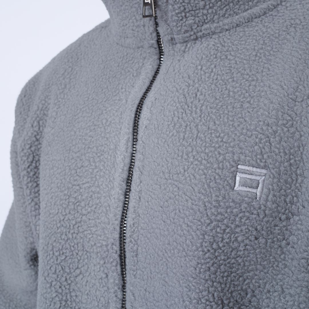 تيدي جاكيت. رمادي