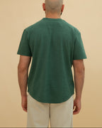 Curved Slub Tee Olive