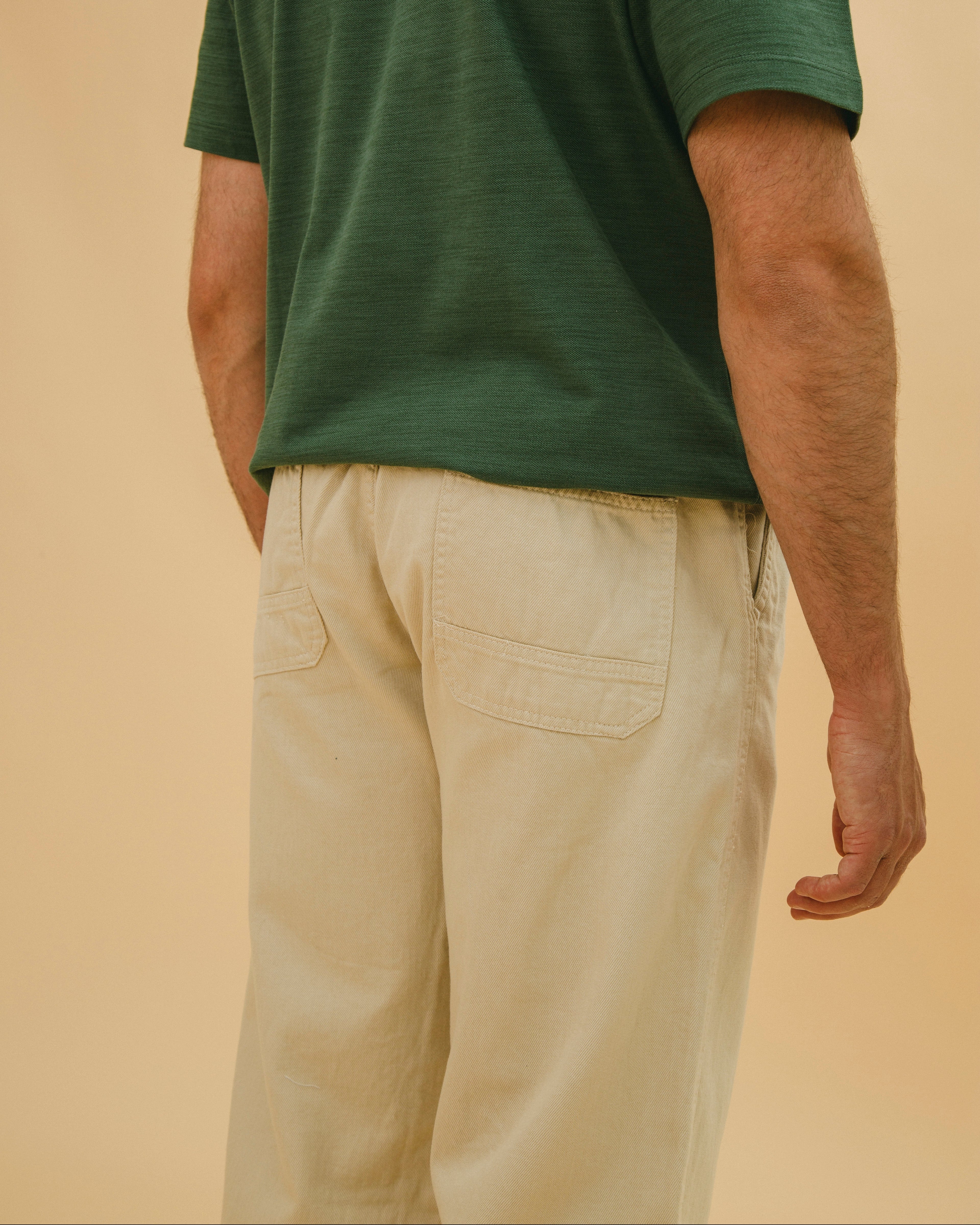 Loose Fit Jogger Light Beige
