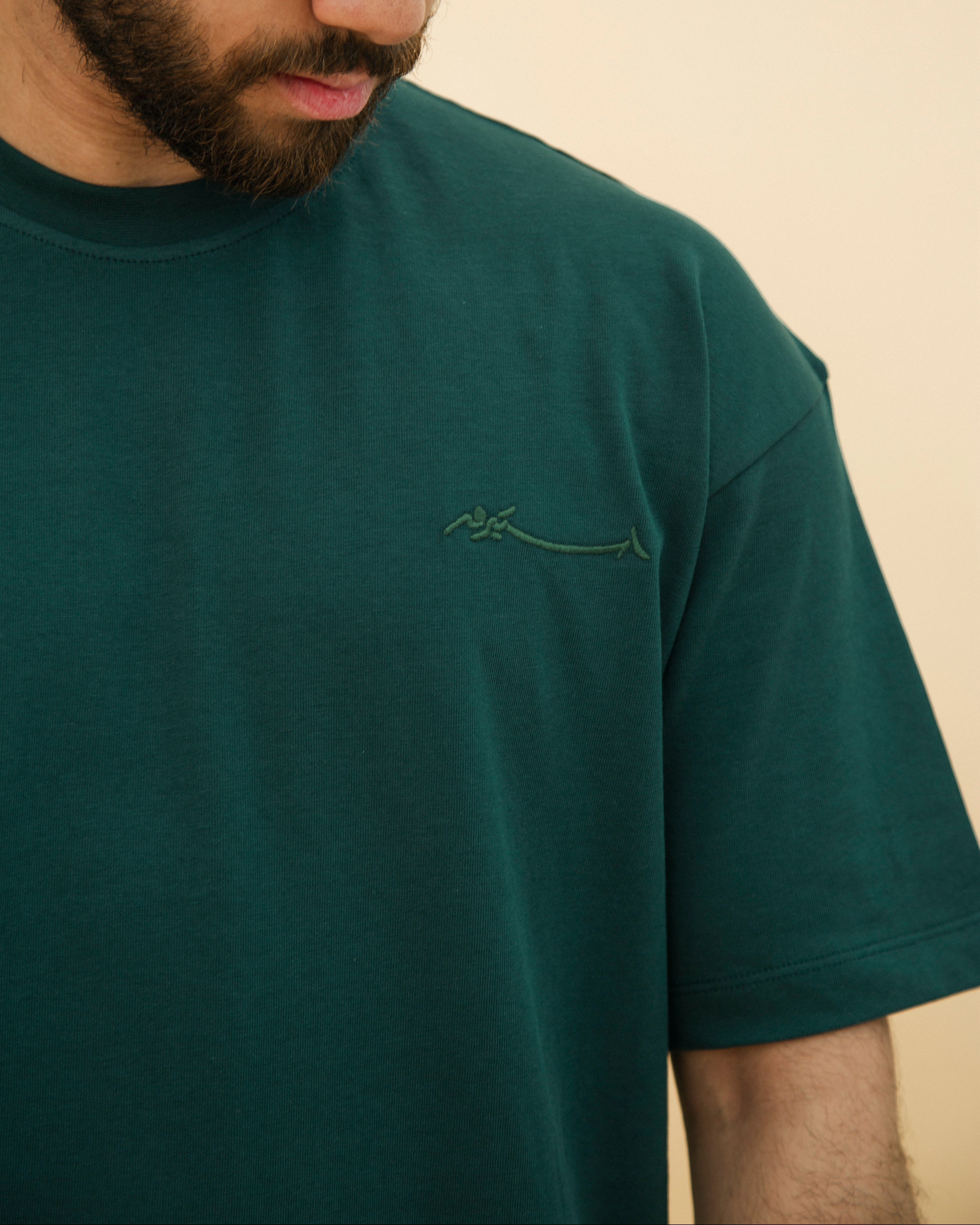 Crew-Neck SajdaFlap™️ Tee Green