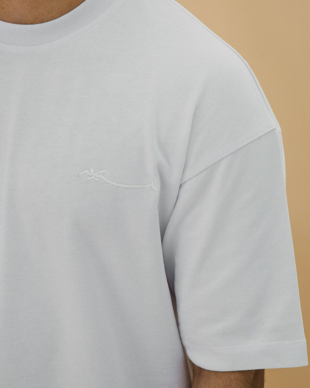 Crew-Neck SajdaFlap™️ Tee
 White
