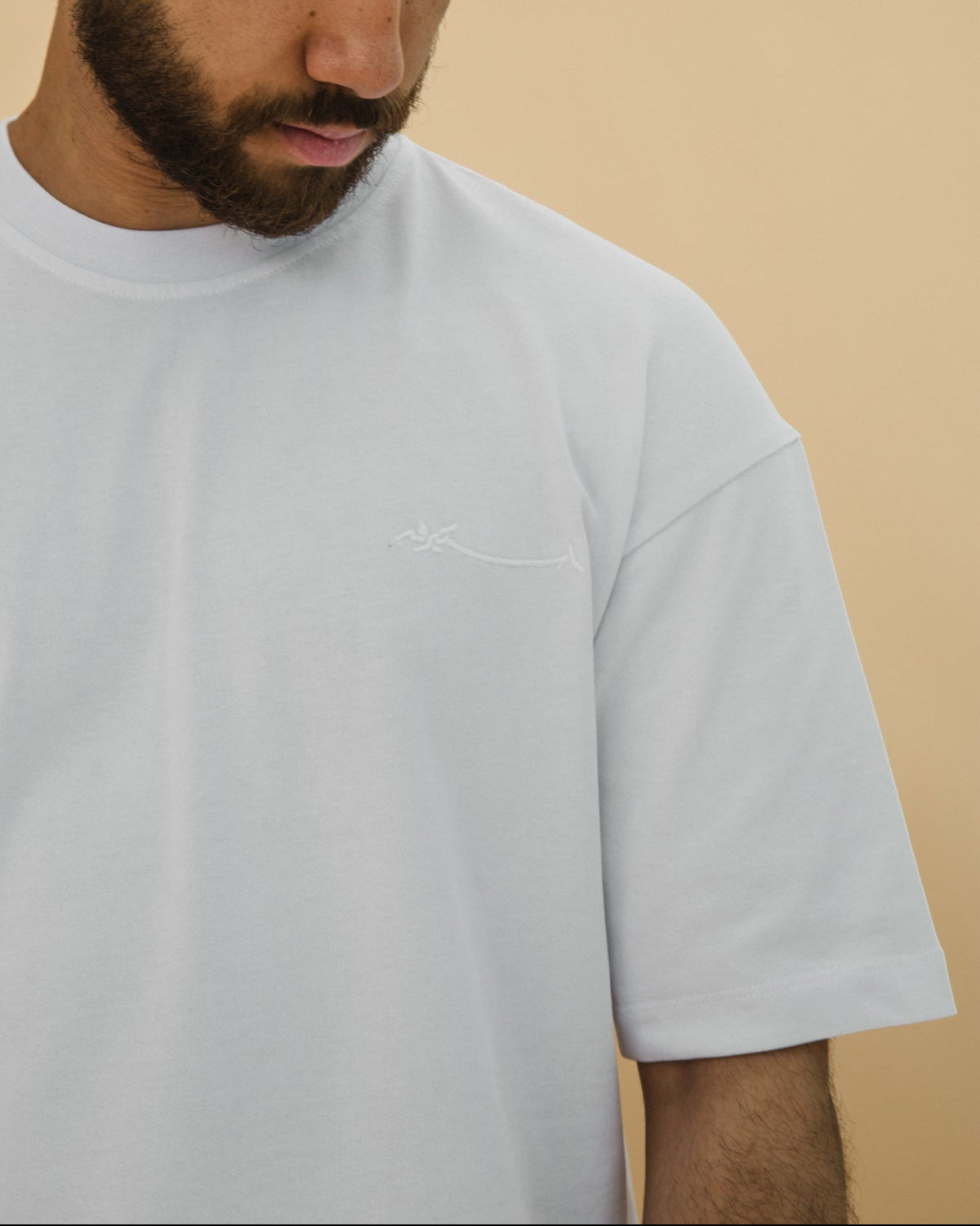 Crew-Neck SajdaFlap™️ Tee
 White