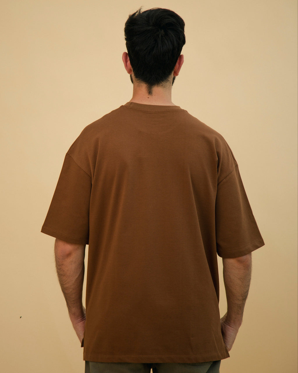 Crew-Neck SajdaFlap™️ Tee
 Brown