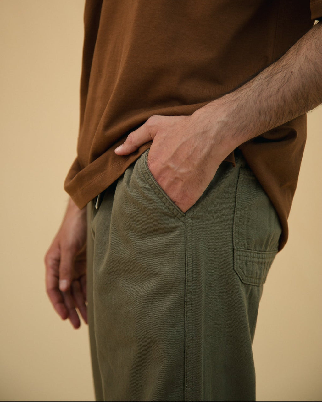 Loose Fit Jogger Khaki