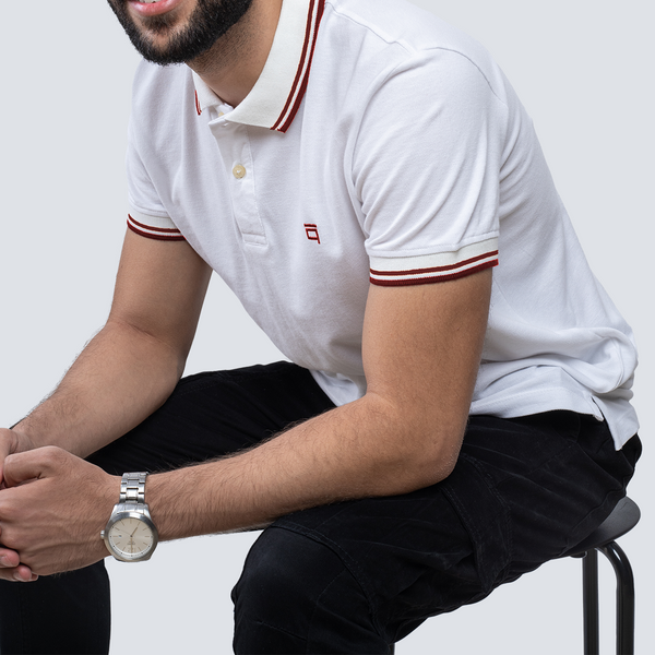 White/ Maroon