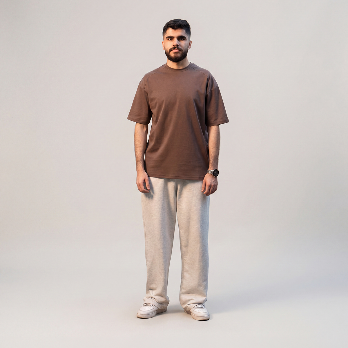 AXIS Seam Tee – Dark Brown Secondary image