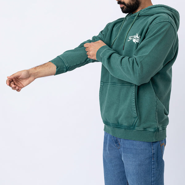 Washed Hoodie Green