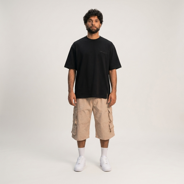 Crew-Neck SajdaFlap™️ Tee Black