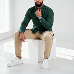 Plain Oxford Shirt Green