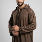 Wool Thawb Light Brown