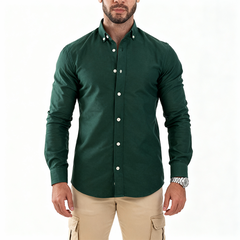 Plain Oxford Shirt Green