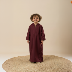 Kids Jilbab Maroon
