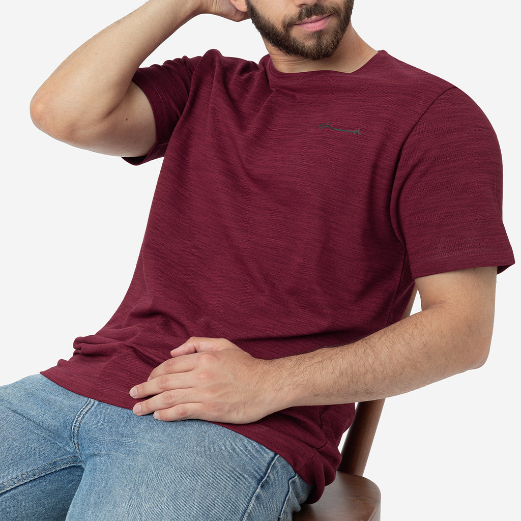 Slub Tee Maroon