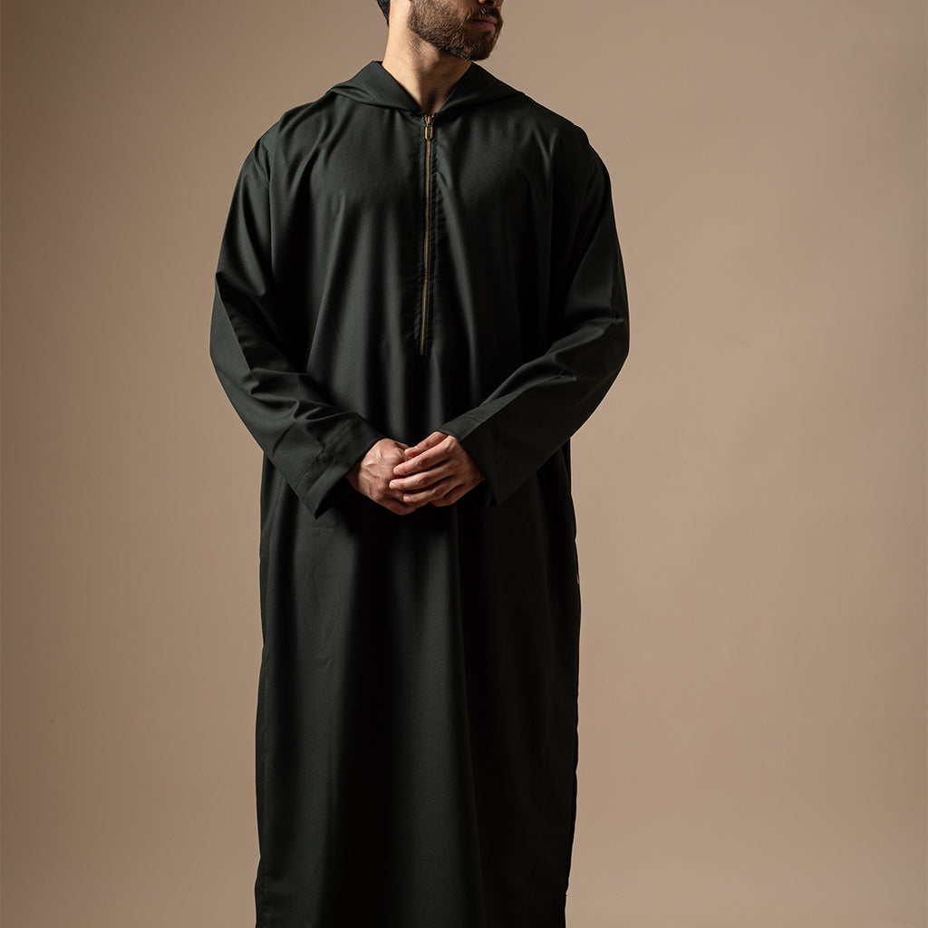 جلباب إستبرق. أخضر ملكي