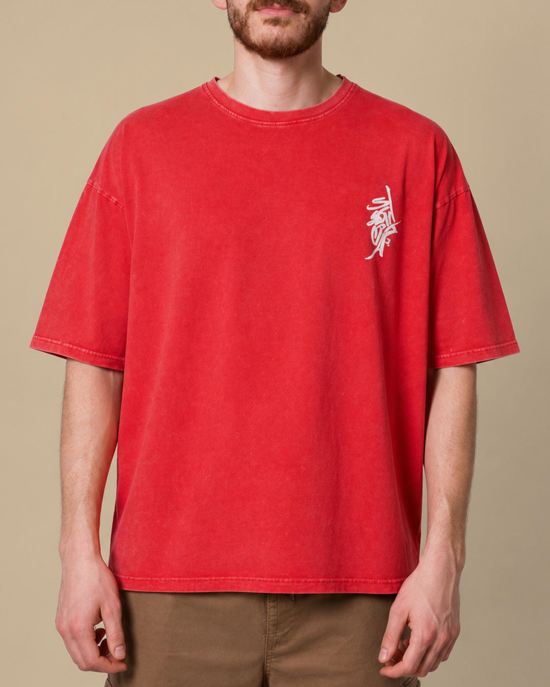 Graffiti Washed-Look Tee (خارق)